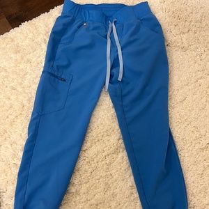 Capri Blue Figs High Waisted Zamora™ Jogger Scrub Pants